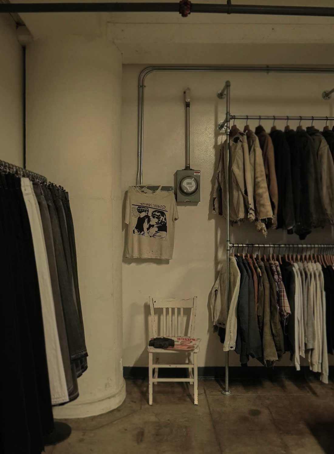 Distressed luxury fashion garments worn aesthetic